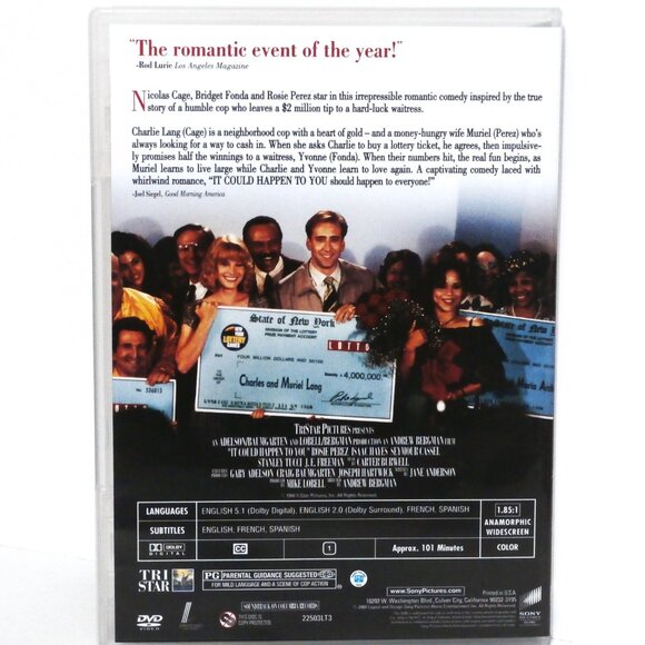 Nicholas Cage Triple Feature DVD Set PEGGY SUE GOT MARRIED, GUARDING TESS, IT... - Picture 9 of 10